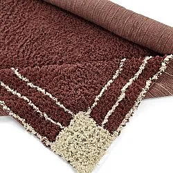 Shaggy koberce - Cataya Natural Cotton Shaggy (hnědá/béžová)