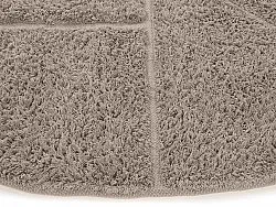 Kulatý koberec - Cremona Natural Cotton Shaggy (taupe)