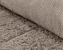 Kulatý koberec - Cremona Natural Cotton Shaggy (taupe)