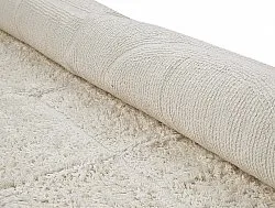 Kulatý koberec - Cremona Natural Cotton Shaggy (offwhite)