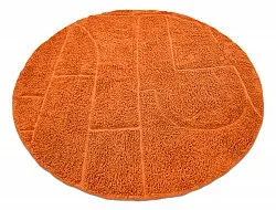 Kulatý koberec - Cremona Natural Cotton Shaggy (oranžová)