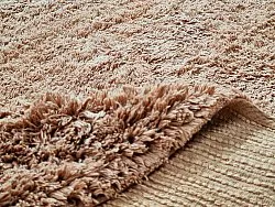 Kulatý koberec - Ebba Natural Cotton Shaggy (hnědý)