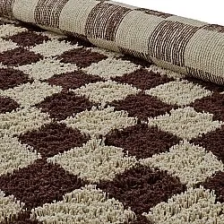 Shaggy koberce - Elsey Natural Cotton Shaggy (béžová/hnědá)