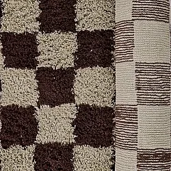 Shaggy koberce - Elsey Natural Cotton Shaggy (béžová/hnědá)