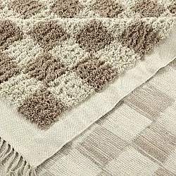 Shaggy koberce - Elsey Natural Cotton Shaggy (smetana/písek)