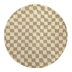 Kulatý koberec - Elsey Natural Cotton Shaggy (smetana/písek)