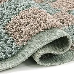 Shaggy koberce - Elsey Natural Cotton Shaggy (šedá/růžová)