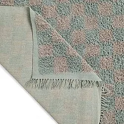 Shaggy koberce - Elsey Natural Cotton Shaggy (šedá/růžová)