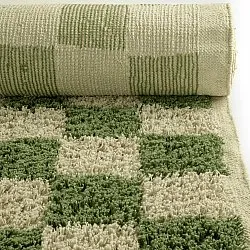 Shaggy koberce - Elsey Natural Cotton Shaggy (zelená/béžová)