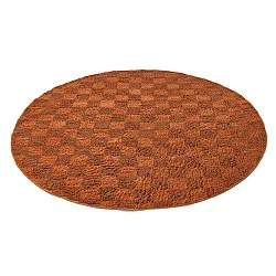 Kulatý koberec - Elsey Natural Cotton Shaggy (oranžová/červená)