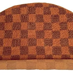 Kulatý koberec - Elsey Natural Cotton Shaggy (oranžová/červená)