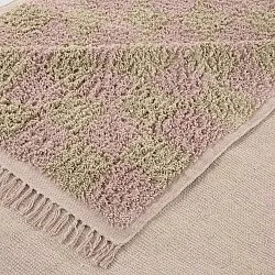 Shaggy koberce - Elsey Natural Cotton Shaggy (růžová/oranžová)