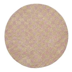 Kulatý koberec - Elsey Natural Cotton Shaggy (růžová/oranžová)