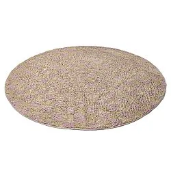 Kulatý koberec - Elsey Natural Cotton Shaggy (růžová/oranžová)