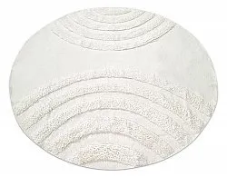 Kulatý koberec - Everly Natural Cotton Shaggy (offwhite)