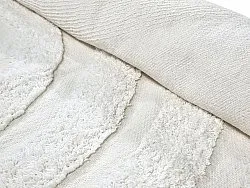 Kulatý koberec - Everly Natural Cotton Shaggy (offwhite)