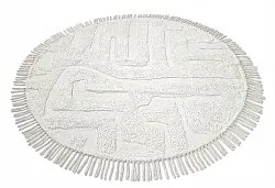 Kulatý koberec - Fallon Natural Cotton Shaggy (offwhite)