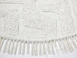 Kulatý koberec - Fallon Natural Cotton Shaggy (offwhite)