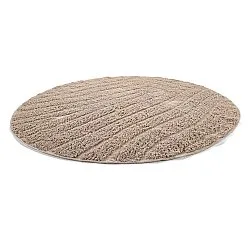Kulatý koberec - Farley Natural Cotton Shaggy (béžový)