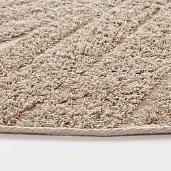 Kulatý koberec - Farley Natural Cotton Shaggy (béžový)