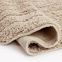 Kulatý koberec - Farley Natural Cotton Shaggy (béžový)