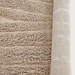 Kulatý koberec - Farley Natural Cotton Shaggy (béžový)