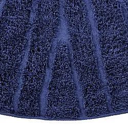 Kulatý koberec - Farley Natural Cotton Shaggy (modrý)
