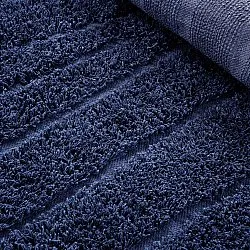 Kulatý koberec - Farley Natural Cotton Shaggy (modrý)