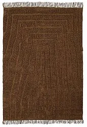 Shaggy koberce - Farley Natural Cotton Shaggy (hnědý)