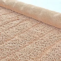 Kulatý koberec - Farley Natural Cotton Shaggy (růžový)