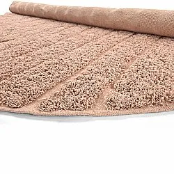 Kulatý koberec - Farley Natural Cotton Shaggy (růžový)