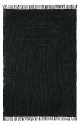 Shaggy koberce - Farley Natural Cotton Shaggy (černý)