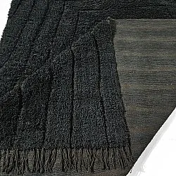 Shaggy koberce - Farley Natural Cotton Shaggy (černý)