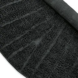 Kulatý koberec - Farley Natural Cotton Shaggy (černý)