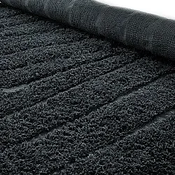 Kulatý koberec - Farley Natural Cotton Shaggy (černý)