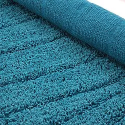 Kulatý koberec - Farley Natural Cotton Shaggy (tyrkysový)