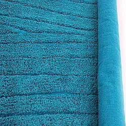 Kulatý koberec - Farley Natural Cotton Shaggy (tyrkysový)