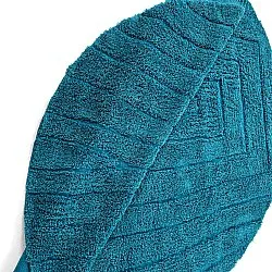 Kulatý koberec - Farley Natural Cotton Shaggy (tyrkysový)