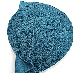 Kulatý koberec - Farley Natural Cotton Shaggy (tyrkysový)