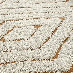 Shaggy koberce - Holwell Natural Cotton Shaggy (šedobílá/hnědá)