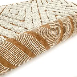 Shaggy koberce - Holwell Natural Cotton Shaggy (šedobílá/hnědá)