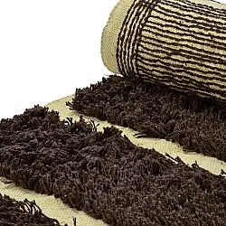 Shaggy koberce - Ikara Natural Cotton Shaggy (hnědý)