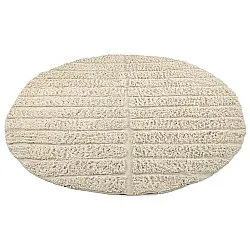 Kulatý koberec - Ikara Natural Cotton Shaggy (krém)