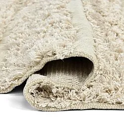 Kulatý koberec - Ikara Natural Cotton Shaggy (krém)