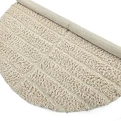 Kulatý koberec - Ikara Natural Cotton Shaggy (krém)