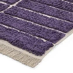 Shaggy koberce - Ikara Natural Cotton Shaggy (fialová)