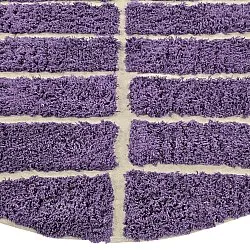 Kulatý koberec - Ikara Natural Cotton Shaggy (fialová)