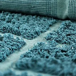 Shaggy koberce - Ikara Natural Cotton Shaggy (tyrkysový)
