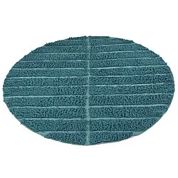Kulatý koberec - Ikara Natural Cotton Shaggy (tyrkysový)