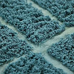 Kulatý koberec - Ikara Natural Cotton Shaggy (tyrkysový)
